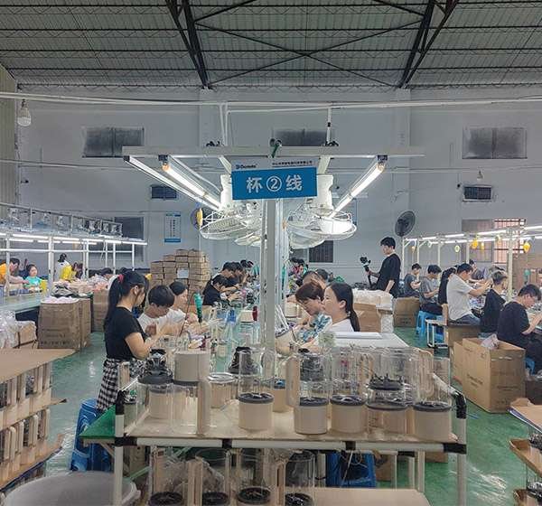 blender Direct shot of the production line